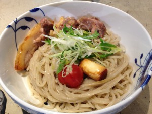 看板、名前のないラーメン屋重層つけ麺