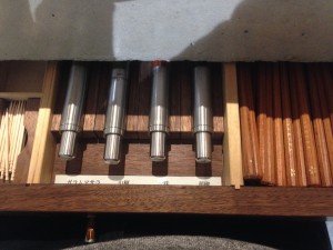 看板、名前のないラーメン屋調味料