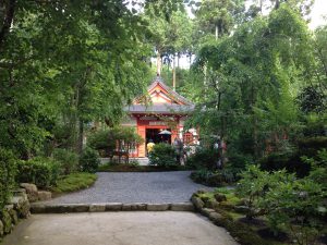 京都大原三千院庭園弁天