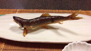 お料理はやし鮎塩焼き