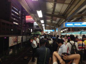 「びわ湖大花火大会」浜大津駅