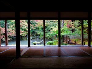 蓮華寺紅葉の庭