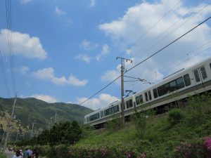 嵯峨野観光列車トロッコ列車2